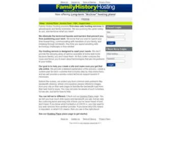 Familyhistoryhosting.com(Family History Hosting) Screenshot
