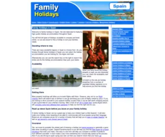 Familyholidays-Spain.com(Holiday in Spain) Screenshot