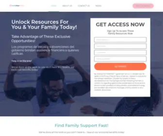 Familyhopecentral.com(Family resources including grants) Screenshot