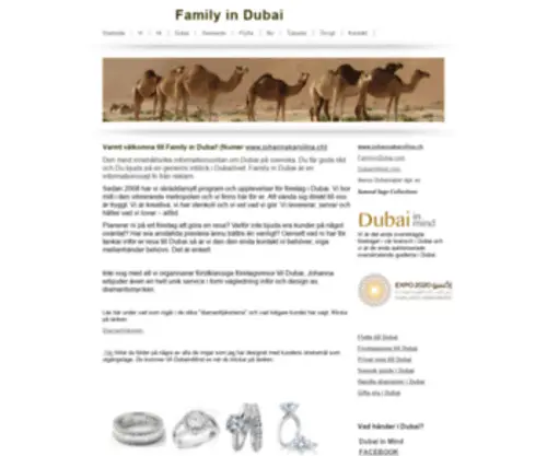 Familyindubai.com(Och privatresor till Dubai) Screenshot