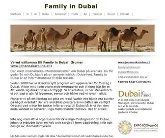 Familyindubai.se(Och privatresor till Dubai) Screenshot