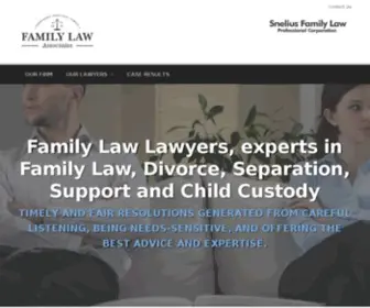 Familylawassociates.ca(Snelius Family Law) Screenshot