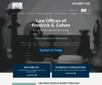 Familylawlitigators.com(Sacramento Family Law Attorney) Screenshot