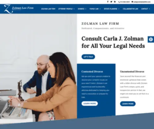 Familylawstlouis.com(Zolman Law Firm) Screenshot