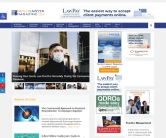 Familylawyermagazine.com(Family Lawyer Magazine) Screenshot