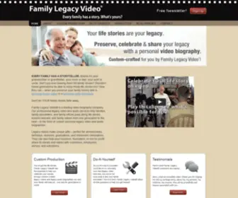 Familylegacyvideo.com(Family Legacy Video) Screenshot