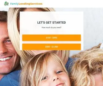 Familylendingservices.com(Family Lending Services) Screenshot