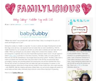 Familylicious.com(Family blog) Screenshot