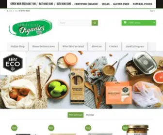 Familylifeorganics.com.au(Organic Produce for Townsville) Screenshot