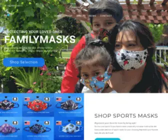 Familymasks.co(Face Masks for the whole family) Screenshot