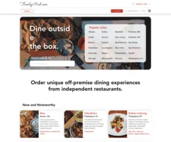 Familymeal.com(Eliminates the cost of launching and marketing new revenue streams for traditionally dine) Screenshot