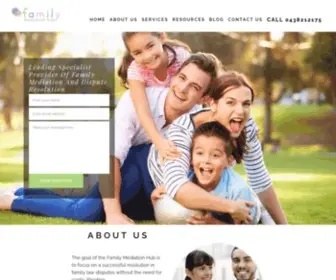 Familymediationhub.com.au(Family Mediation Hub's goal) Screenshot