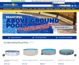 Familypoolfun.com(Swimming Pools and Supplies) Screenshot