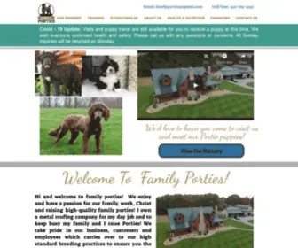 Familyporties.com(Portuguese Water Dog Puppies For Sale) Screenshot