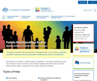 Familyrelationships.gov.au(Family Relationships Online) Screenshot