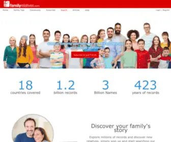 Familyrelatives.com(New Subscription packages) Screenshot