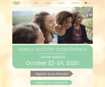 Familyrootsconference.com(Signature Events) Screenshot