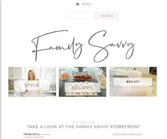 Familysavvy.com(Family Savvy) Screenshot