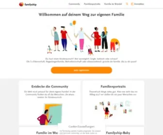Familyship.org(Plattform zur Familiengründung & Co) Screenshot