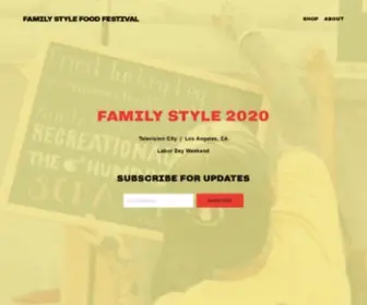 Familystylefest.com(Family Style Food Festival) Screenshot