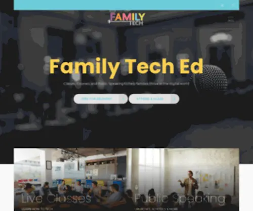 Familyteched.com(Learn how to be digital parents) Screenshot