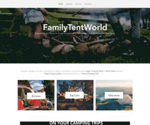 FamilytentWorld.com(Home) Screenshot