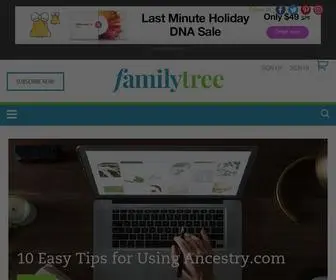 Familytreemagazine.com(Build Your Family Tree with Genealogy) Screenshot