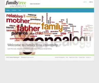 Familytreeuniversity.com(Online Genealogy and Family History Courses) Screenshot