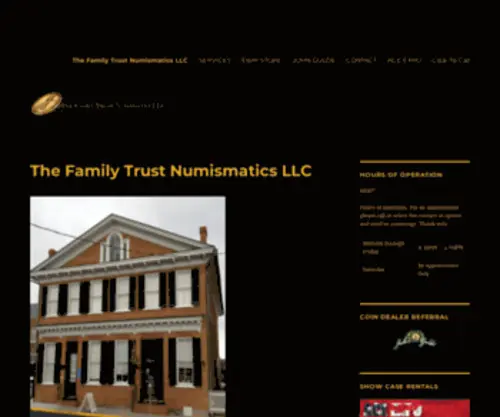 Familytrustnumis.com(The Family Trust Numismatics LLC) Screenshot