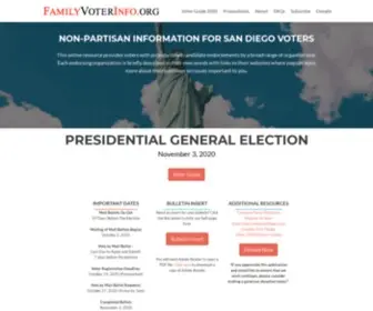 Familyvoterinfo.org(Family Voter Guide) Screenshot