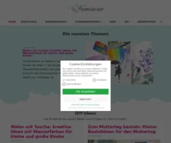 Faminino.de(Mama-Blog zu Kinderwunsch, Schwangerschaft und Familie) Screenshot