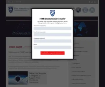 Faminternational.com(Global Security Solutions) Screenshot