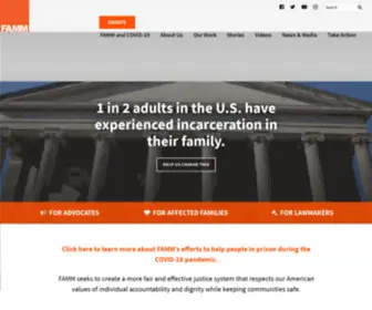 Famm.org(Families Against Mandatory Minimums) Screenshot