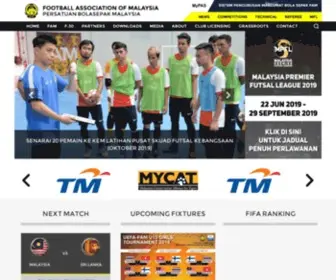 Fam.org.my(Football association malaysia) Screenshot