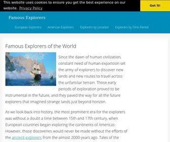 Famous-Explorers.com(Famous Explorers) Screenshot