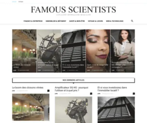 Famous-Scientists.net(Famous scientists) Screenshot