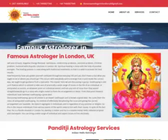 Famousastrologerinlondon.com(Famous Astrologer in London) Screenshot