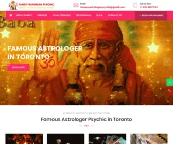 Famousastrologerpsychic.com(Top Famous Astrologer in Toronto) Screenshot