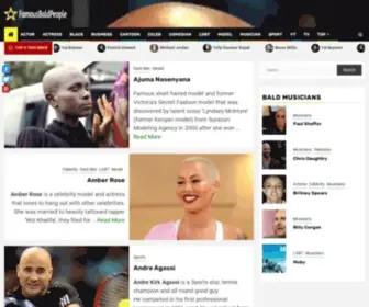 Famousbaldpeople.com(A-Z list of famous bald people men women actors celebrities musicians and more) Screenshot