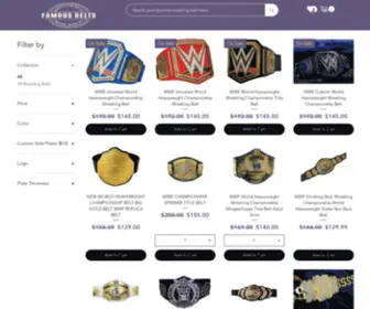 Famousbelts.com(Famous Belts) Screenshot