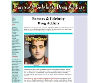 Famouscelebritydrugaddicts.com(Famous Celebrity Drug Addicts Users Rehab) Screenshot