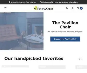 Famouschairs.com(The Barcelona Chair) Screenshot