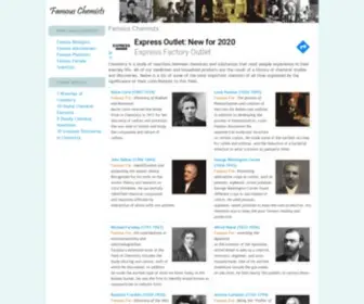 Famouschemists.org(Famous Chemists) Screenshot