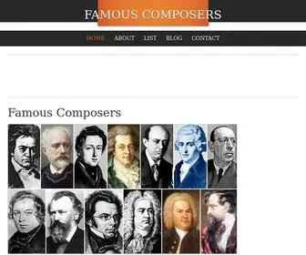 Famouscomposers.net(Famous Composers) Screenshot