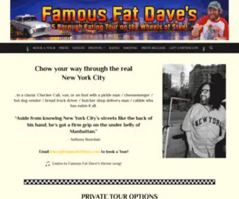 Famousfatdave.com(Famous Fat Dave's Five Borough Eating Tour on the Wheels of Steel) Screenshot