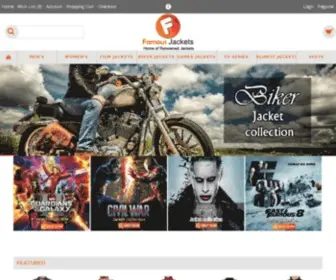Famousjackets.com(Leather Jackets For Sale In USA And UK 100% Pure Leather Jackets) Screenshot