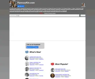 Famouskin.com(Famous Kin Family Trees & Relationship Charts) Screenshot