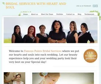 Famouspointsbeauty.com(BRIDAL SERVICES WITH HEART AND SOUL) Screenshot