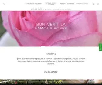 Famousroses.eu(Trandafiri Frantuzesti) Screenshot