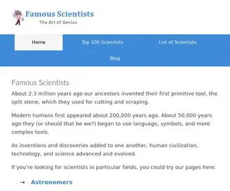 Famousscientists.org(Famous Scientists) Screenshot